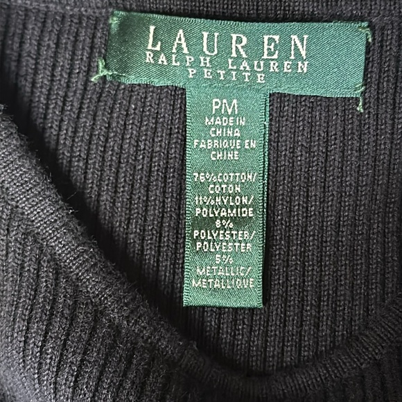 EUC, LRL…Black and metallic gold striped sweater size MP - Picture 6 of 6